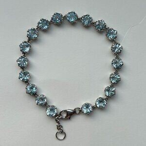 Blue Nile Sky Blue Topaz Bracelet in Sterling Silver